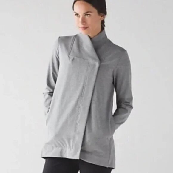 Lululemon Belle Wrap Heathered Medium Grey - Picture 1 of 13